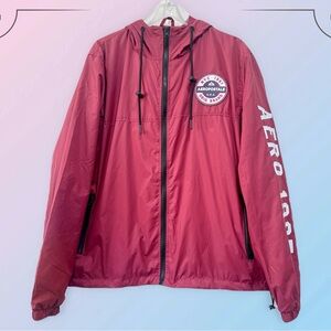 Aeropostale Hooded Windbreaker Jacket Men's Size XL NWT